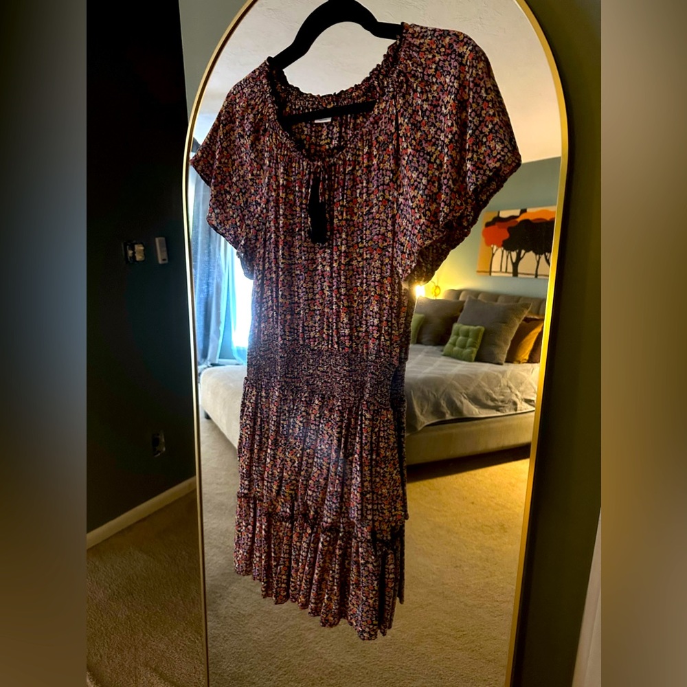 Floral Flounce Dress Mini Boutique Brand